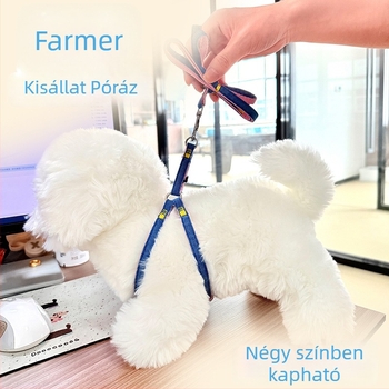 Kutyapóráz, hám és mellény készlet nagytestű kutyáknak