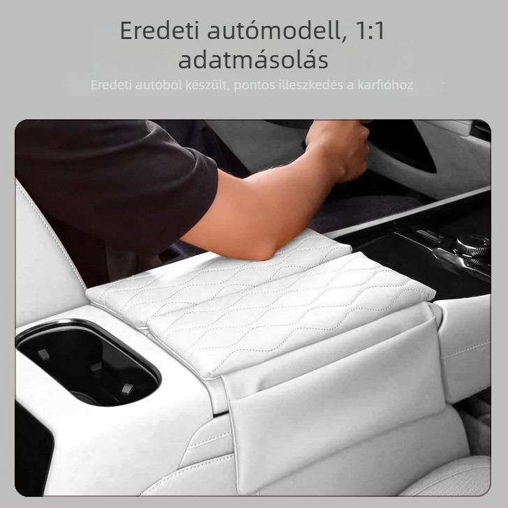 Középső kartámaszvédő bőrpárna magasságot növelő, kompatibilis a 26 VW Sagitar L modellhez