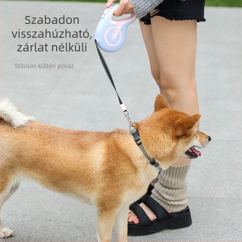 Nyújtható kutyapóráz – ABS anyagból, állítható kiterjesztés, kültéri biztonság, Yu chen