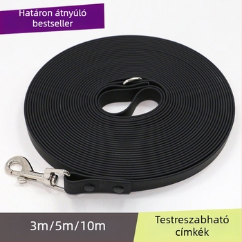 PVC kisállat póráz, hosszított vízálló kutyapóráz