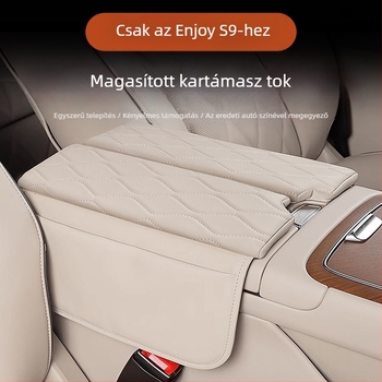 Center konzol kartámasz emelős pad, tárolózsebbel, dekoratív borítóval és belső védőborítással — kompatibilis az Enjoy World S9