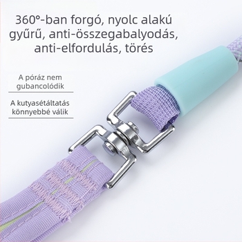 Kutyaszíj közepes és nagy testű kutyáknak — nylon kötél; Márka Zhen duo; Kategória: háziállat-láncok és kötélzet; fix hosszúságú; Nem bővíthető
