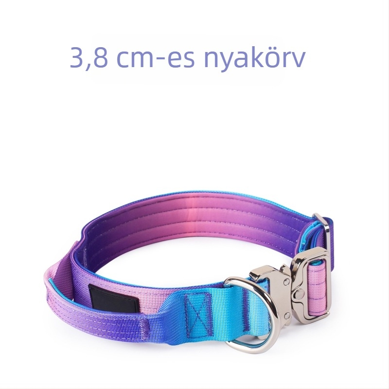 Kutyapóráz és hám taktikai nyakörvvel kültéri edzéshez