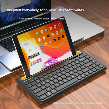 Bluetooth 5.1 vezeték nélküli billentyűzet mobiltelefonokra, tabletekre és laptopokra (Model X905; Bluetooth interfész; Ergonomikus; OEM-kész)