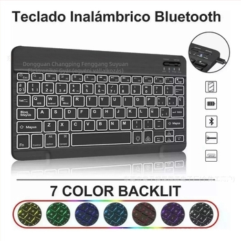 Tabletta védőtok háttérvilágításos Bluetooth billentyűzettel Samsung Galaxy A9+ Plus X210/X215-hoz, töltőkábel hossza 0,3 m