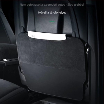 Alcantara hátsó üléspárna védő, univerzális, négy évszakos, OEM címke, nyomtatott logó