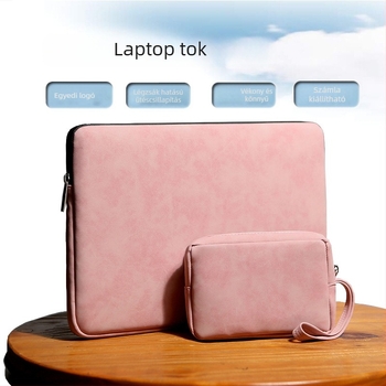 Könnyű laptop- és tabletatáska airbag-szerű ütéscsillapítással, PU bőr, vízálló, cipzár, puha fogantyú, egyedi logó