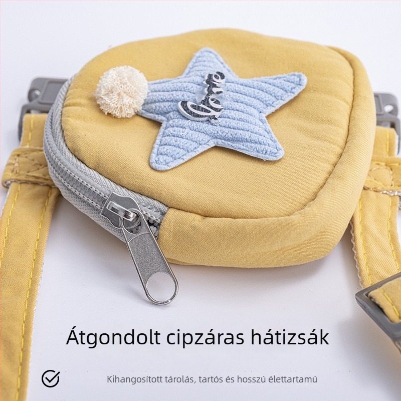 Háziállat póráz macskáknak és kutyáknak, állítható hátizságszerű hám
