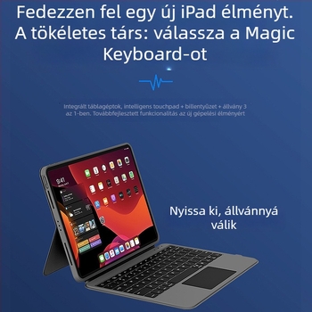 Levehető osztott billentyűzet mágneses, érintés-támogató védőtokkal iPad 11 hüvelykes és 12,9 hüvelykes modellhez