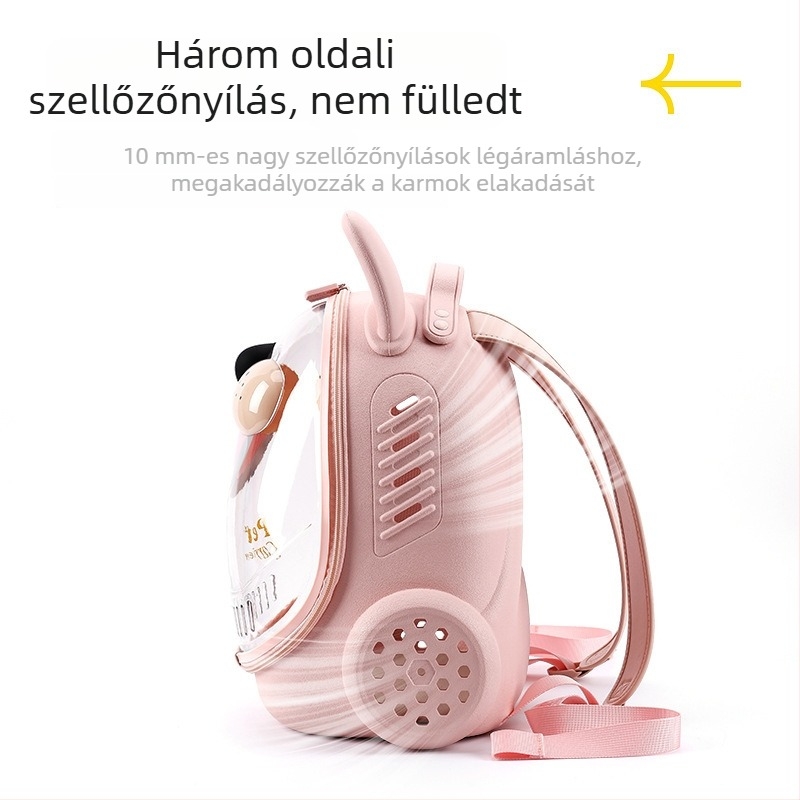 EVA anyagú macska szálltáska, kapacitás 18, állatmintás, közepes puhaság