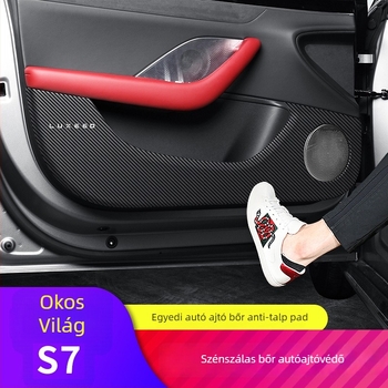 SNBLO Bőr ajtó küszöb védő – belső dekorhoz való bőr betét