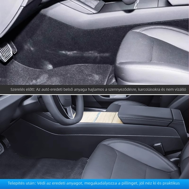 Tesla Model 3/Y központi konzol oldalvédő (kick pad) – minden évszakhoz, TPE, kód YS-01