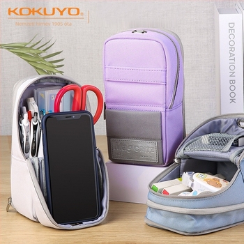 Kokuyo PC173 Álló Tolltartó, Nagy Kapacitás, Japán Stílus, Poliészter
