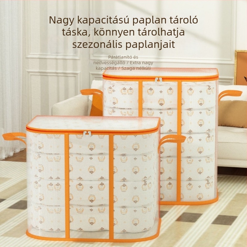 Paplan tároló táska – nagy kapacitású, nedvességálló utazási szervező paplanok és ruhák számára, poliészter, többfunkciós (2024)