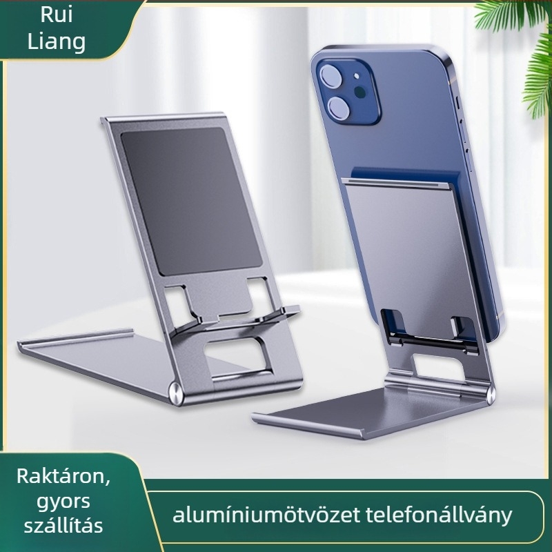 Mobiltelefon-tartó alumíniumötvözetből, Lazy Man Bracket típus, általános kompatibilitás