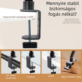 Forgó tablet-tartó, modell Bx-n07c2, univerzális kompatibilitás iPad/iPhone, tömeg 0,8 kg.