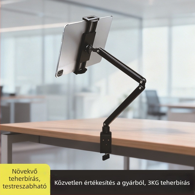 Forgó tablet-tartó, modell Bx-n07c2, univerzális kompatibilitás iPad/iPhone, tömeg 0,8 kg.