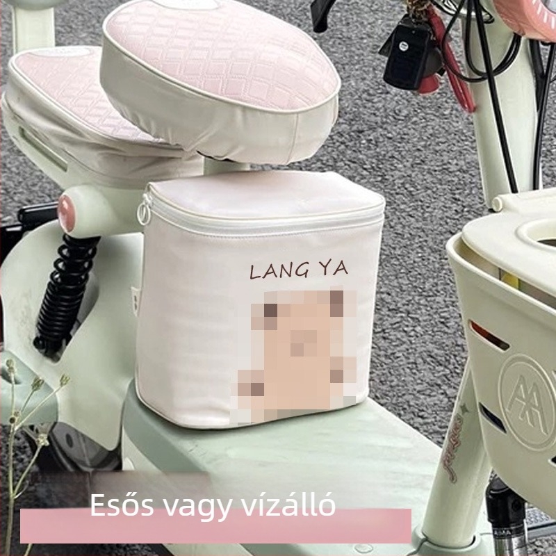 Bőr elülső ülés tároló táska elektromos járművekhez – vízálló, szigetelt, 15 térfogat, univerzális