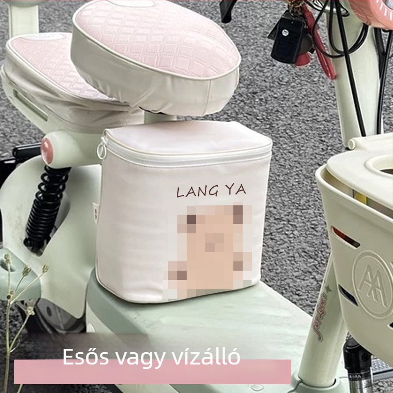 Bőr elülső ülés tároló táska elektromos járművekhez – vízálló, szigetelt, 15 térfogat, univerzális