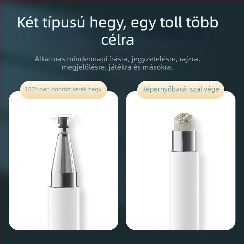 DRB-1 stylusz kapacitív érintőképernyőhöz, mágneses kettős funkció, OEM gyártás, iPad-kompatibilis