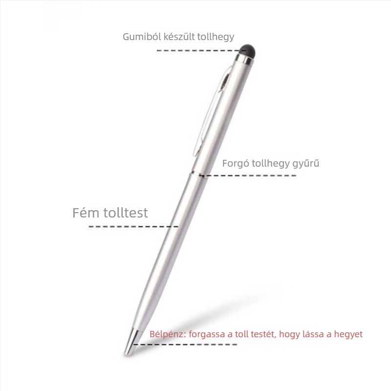 DRB-1 stylusz kapacitív érintőképernyőhöz, mágneses kettős funkció, OEM gyártás, iPad-kompatibilis