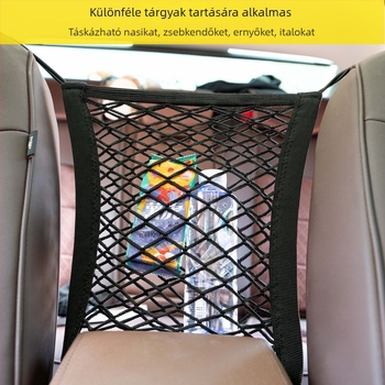 Textil ülés hátoldali függő tárolótáska, univerzális illeszkedés, testreszabható