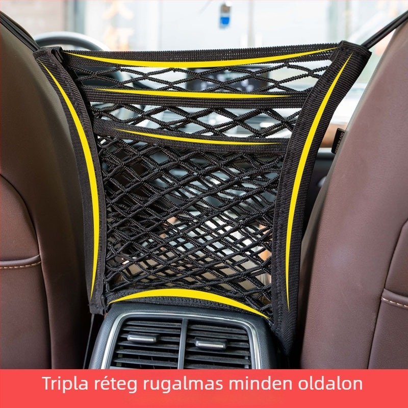 Textil ülés hátoldali függő tárolótáska, univerzális illeszkedés, testreszabható