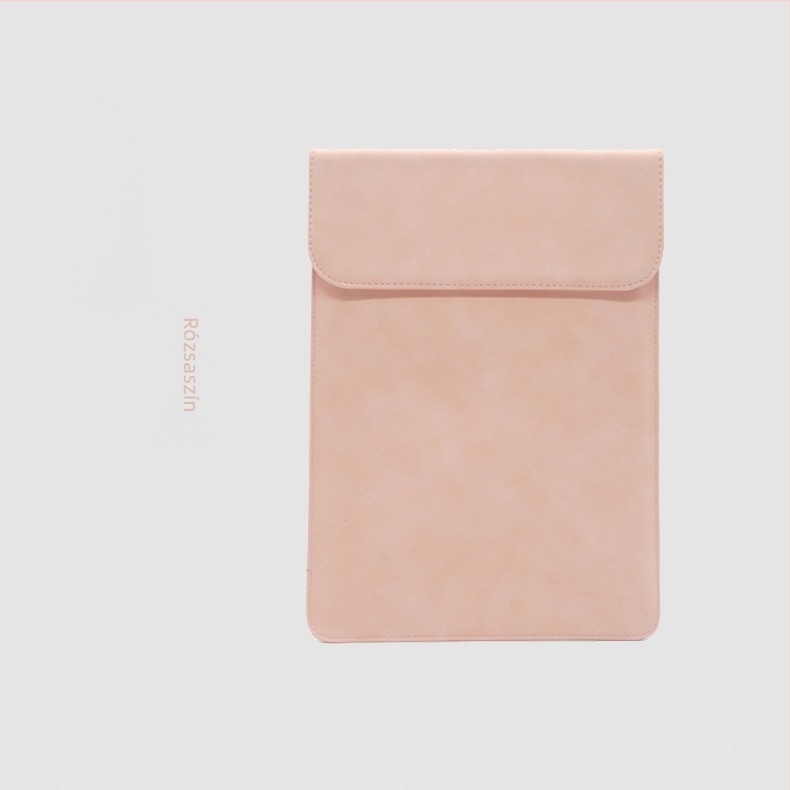 Notebook védőtasak mágneses zárással, PU bőr, belső számítógép-zseb, vízálló és ütésálló, notebookhoz, tabletához és iPadhez