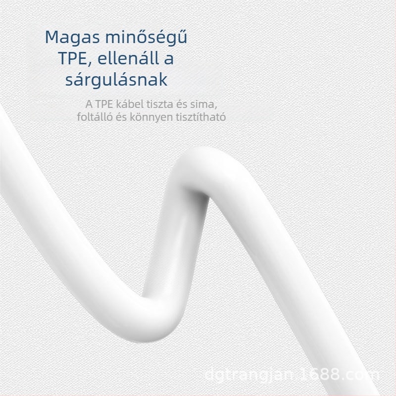 Trangjan USB-C adatok és töltés kábel – gyors töltés, hossz 0,5–1 m, egy fejjel, PC+ABS anyag