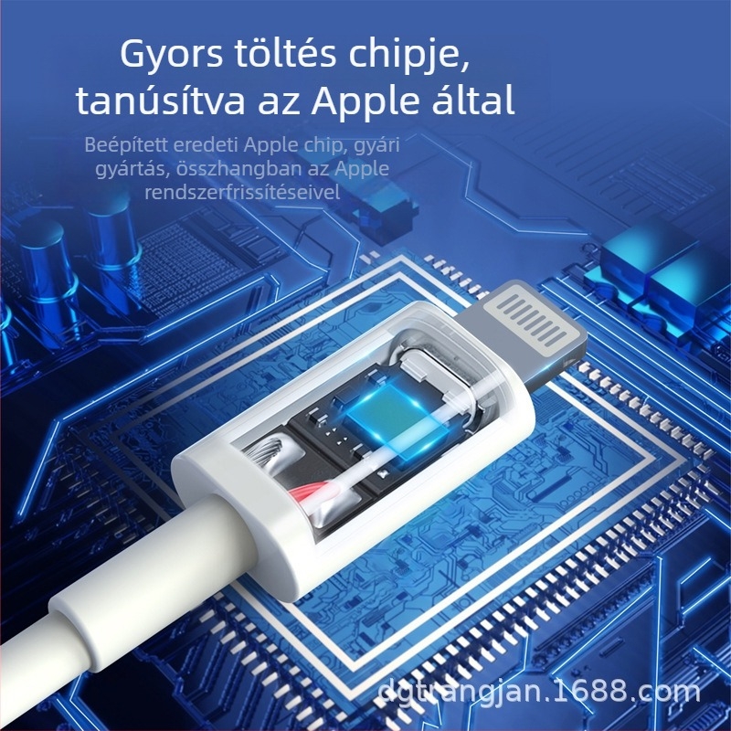 Trangjan USB-C adatok és töltés kábel – gyors töltés, hossz 0,5–1 m, egy fejjel, PC+ABS anyag