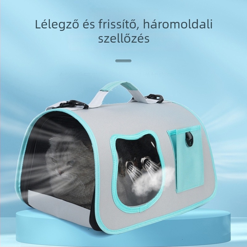 Kisállat crossbody táska, légáteresztő PC anyag, űrkapszula dizájn, Hongyue Special Pet