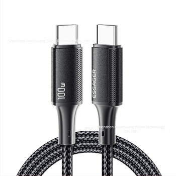 ESSAGER Jiajian széria PD100W USB-C gyorstöltő adatkábel laptopokhoz, tabletekhez és okostelefonokhoz