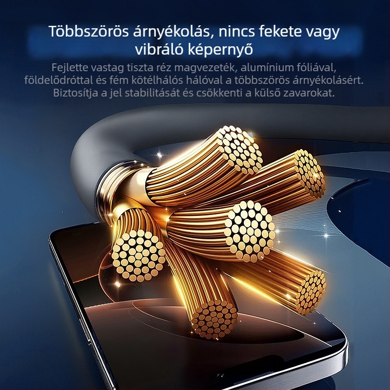 LXT Type-C 240W adatkábel digitális kijelzővel, gyors töltés, szilikon, PD kompatibilis
