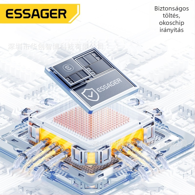 Presser Type-C PD gyors töltőkábel, 60W/100W, alumíniumötvözet + TPE + PP fonal, egy csatlakozó fej