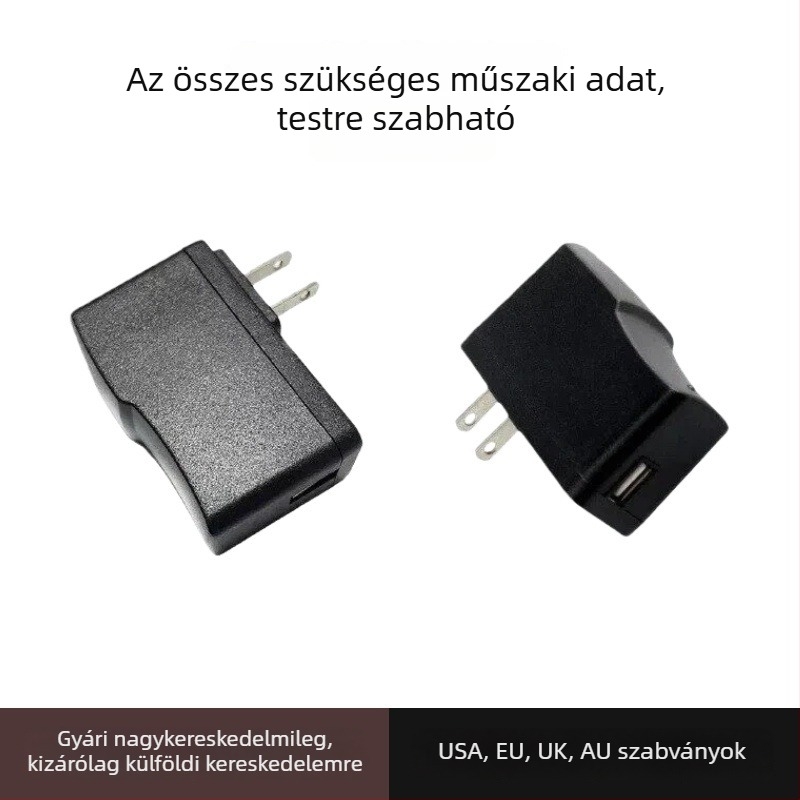 USB töltőadapter 5V 2A telefonokhoz és tabletekhez, 80 g, Yishangxing – Power Adapter sorozat