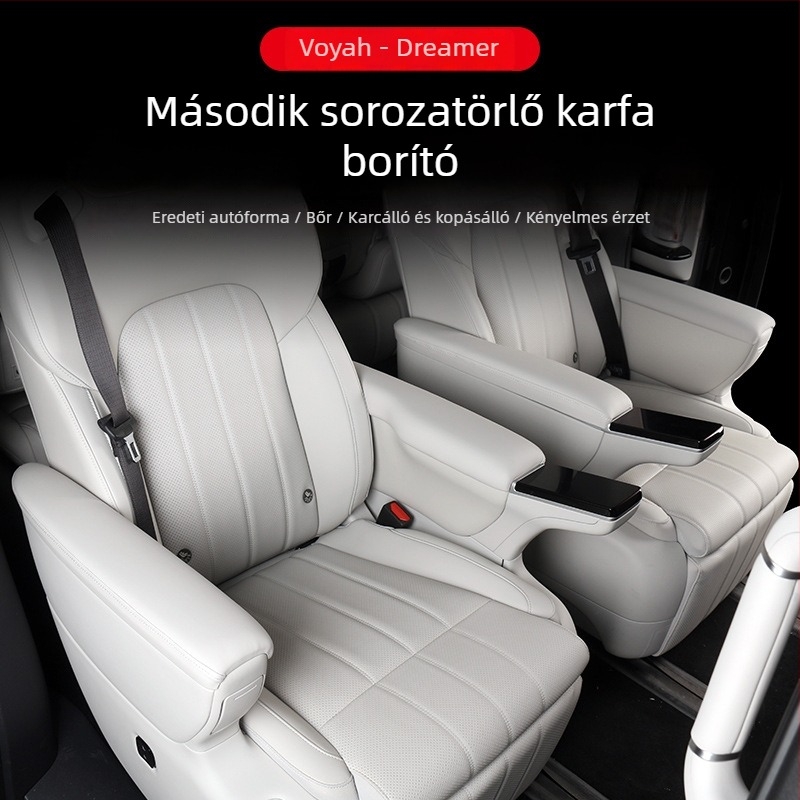 Lantu Dreamer középső üléssor belső karfa védőburkolat, valódi bőr, vízálló, felújított burkolat, kompatibilis Lantu Dreamer