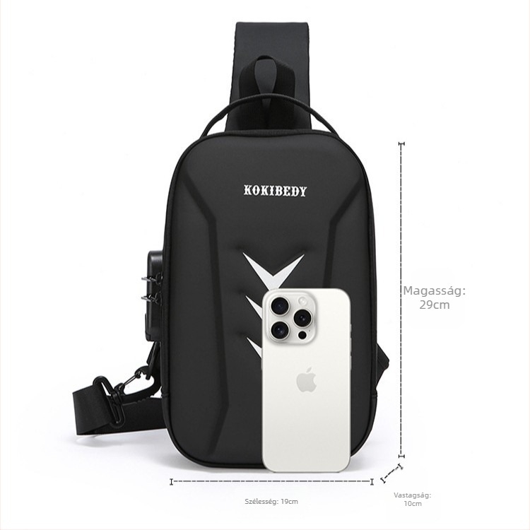 Férfi mellkas táska – Városi egyszerűség, Magas minőségű anyag, Kopásálló, 2025 tél