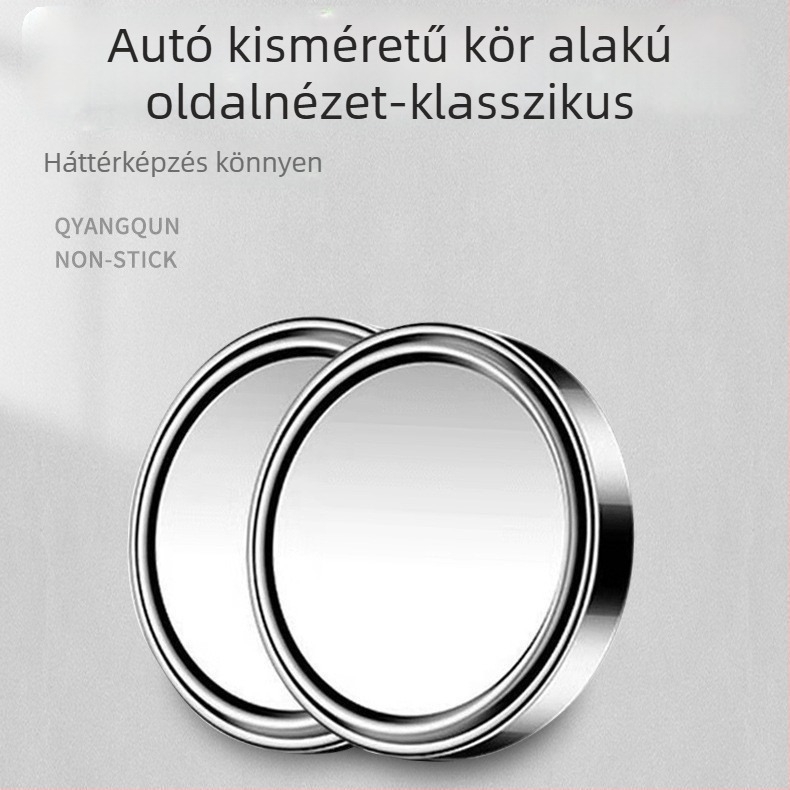 Iron Dragon Autó Hátsó Néző Tükre – kör alakú, HD széles látómező, holttér tükör, 2-in-1 kettős tükör