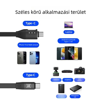 Type-C to Type-C OTG adapter kábel, nagy sebességű, univerzális C-porttal, kompatibilis Type-C okostelefonokhoz és táblagépekhez