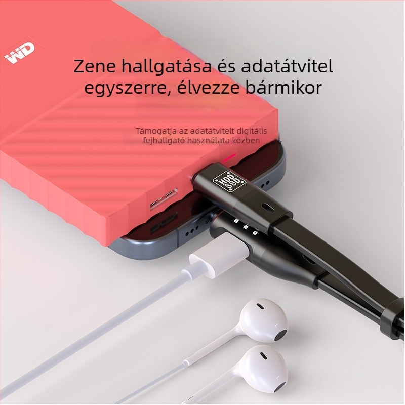 Type-C to Type-C OTG adapter kábel, nagy sebességű, univerzális C-porttal, kompatibilis Type-C okostelefonokhoz és táblagépekhez