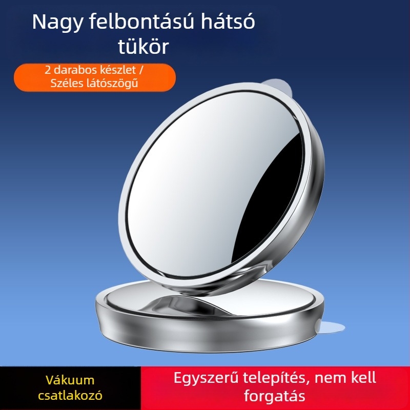 Autóhoz tartozó kör alakú visszapillantó tükör szívócsésével, széles látószög, Ultra HD, vízálló
