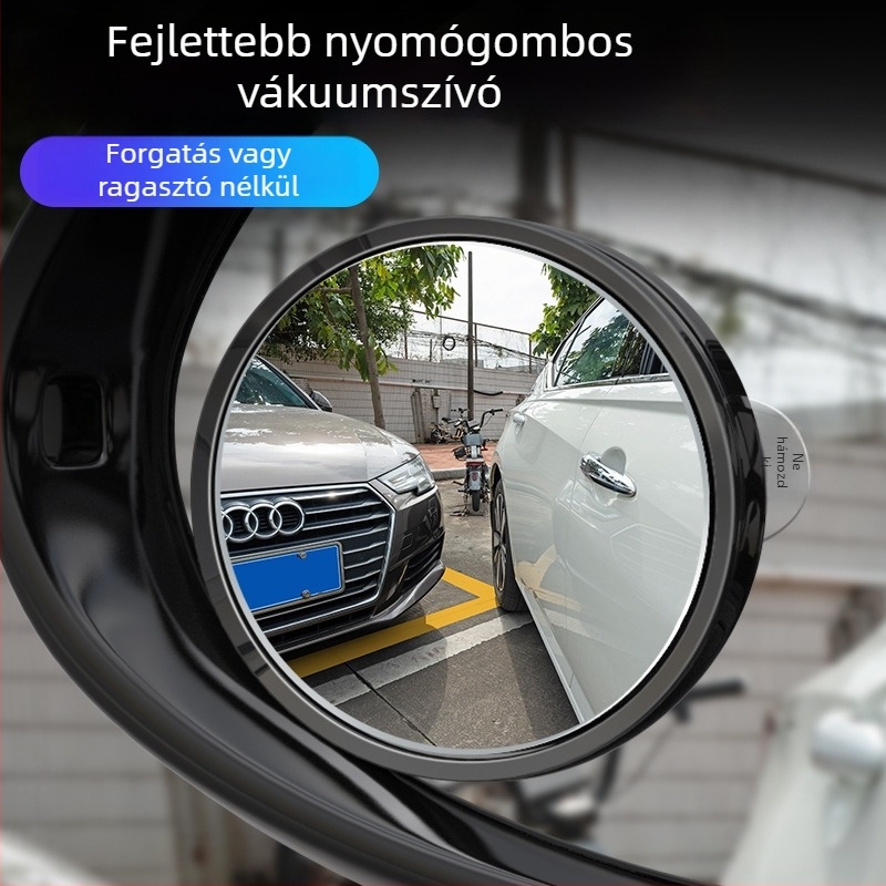 Autóhoz tartozó kör alakú visszapillantó tükör szívócsésével, széles látószög, Ultra HD, vízálló