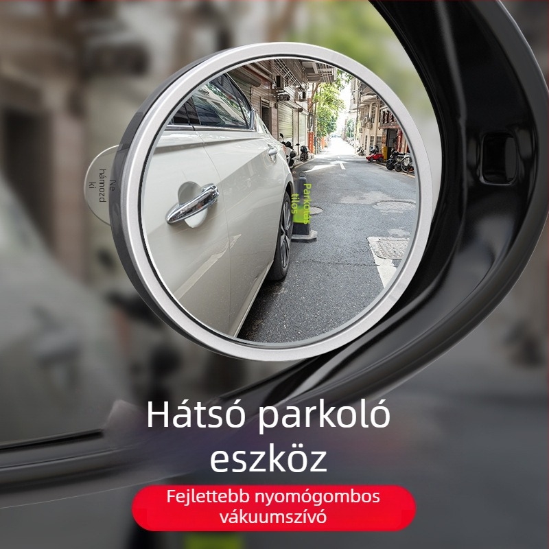 Autóhoz tartozó kör alakú visszapillantó tükör szívócsésével, széles látószög, Ultra HD, vízálló