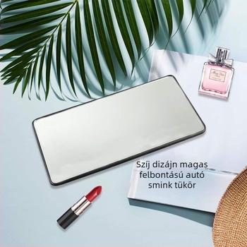 Autós smink tükör napellenzővel, HD alumínium tükör, ABS keret, logó nyomtatás elérhető