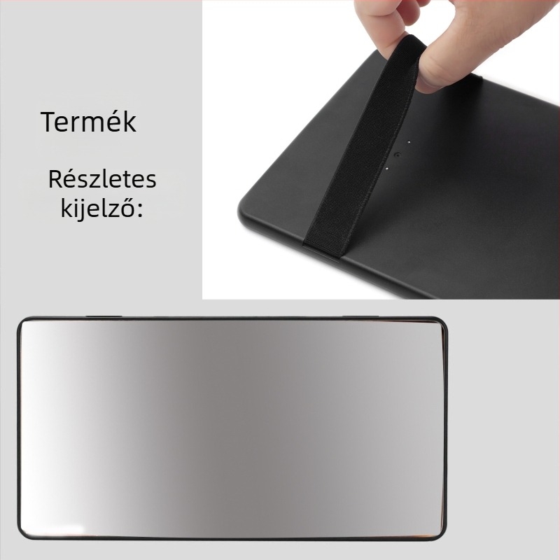 Autós smink tükör napellenzővel, HD alumínium tükör, ABS keret, logó nyomtatás elérhető