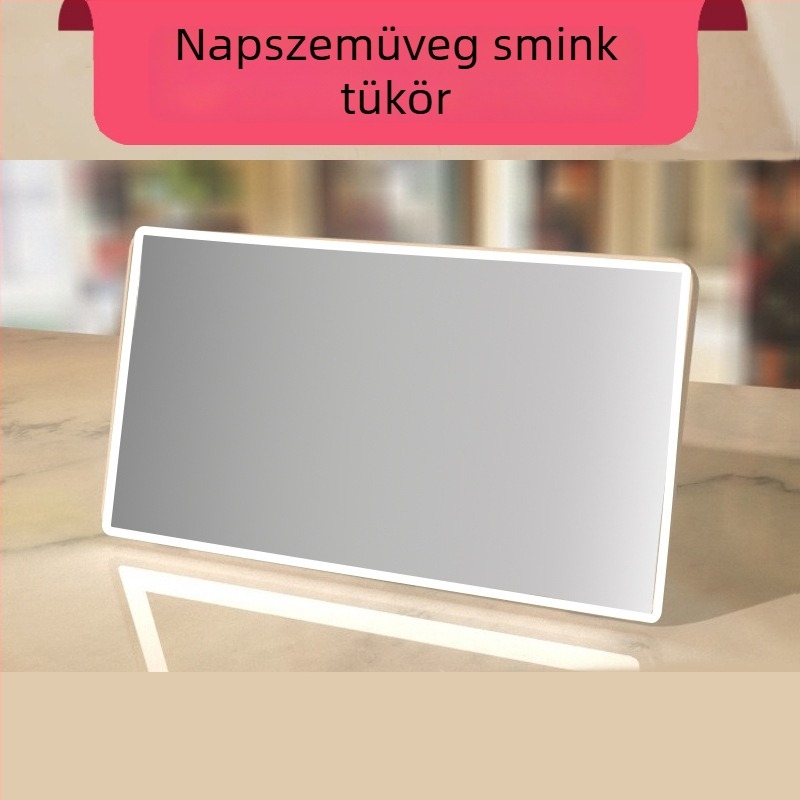 Autós smink tükör napellenzővel, HD alumínium tükör, ABS keret, logó nyomtatás elérhető