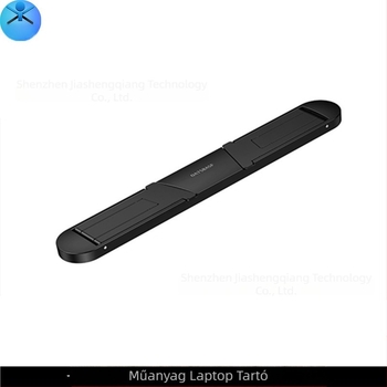 Notebook és tablet állvány – összecsukható műanyag állvány 3M ragasztóval, 40 g, kompatibilis notebook és tablet