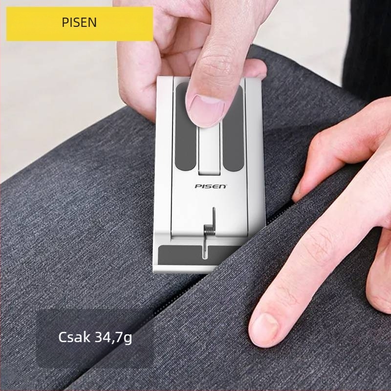 Pisen LP-ZJ08 Asztali állvány telefonra/tabletre, ABS, összecsukható, állítható, teleszkópos emelés