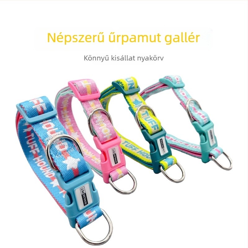 Wanjia kutyanyakörv anti-szorítás dizájnnal és puha belső réteggel, nylon-immitáció anyagból