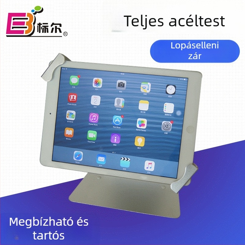 Tabletta alap/állvány L-típusú alsó diagonális rögzítőcsattal, 1,0 kg, modell BR24012Q
